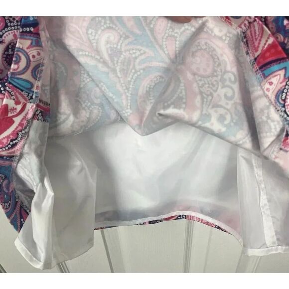 Nine West NWT Tutu Pink Ice Blue Multicolor Paisley Sheath Dress Size 6‎ - Picture 6 of 11